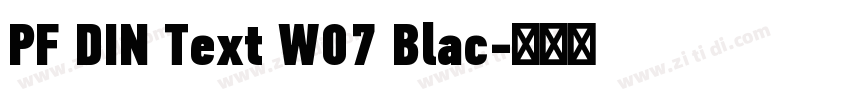 PF DIN Text W07 Blac字体转换 PF DIN Text W07 Blac字体转换